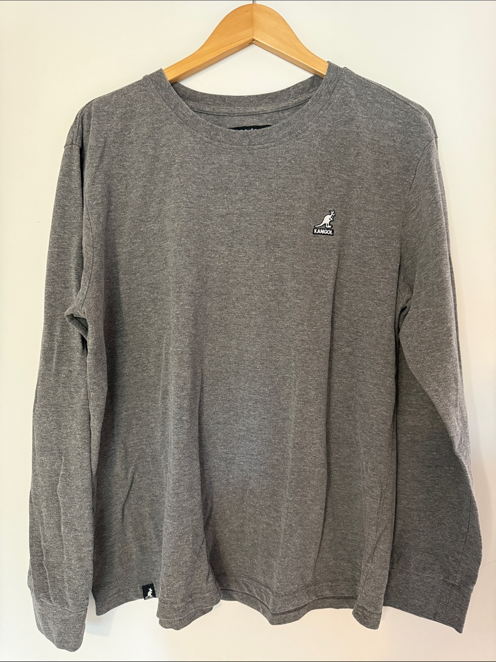 Kangol Men's Long Sleeve Crewneck Shirt - Heather Gray